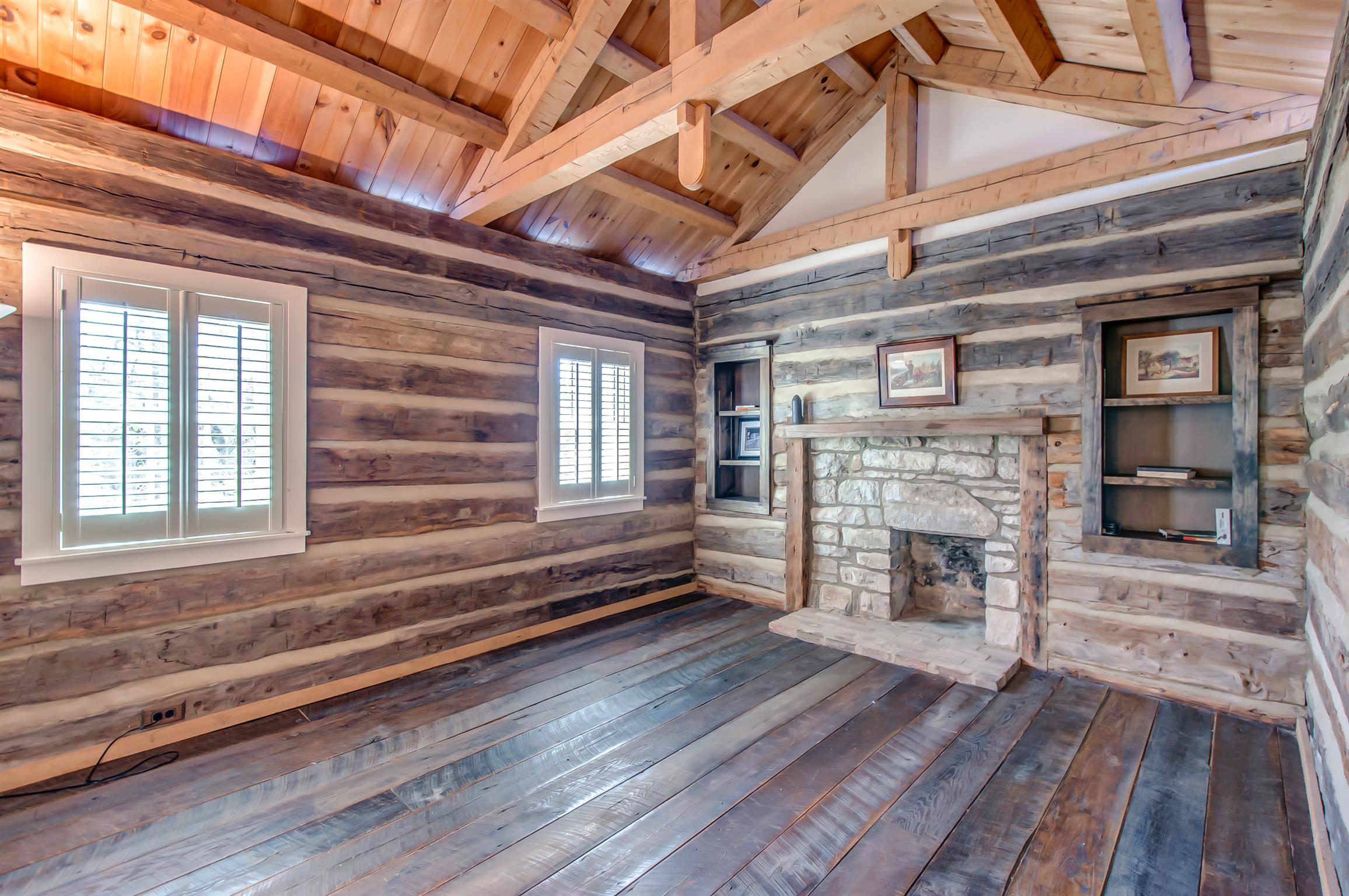 340 Kinnie Road Franklin, TN 37069 - Photo 20 of 28 The second floor of the original log cabin can be used as an office, sitting area or 5th bedroom. Vaulted ceiling & closet space.