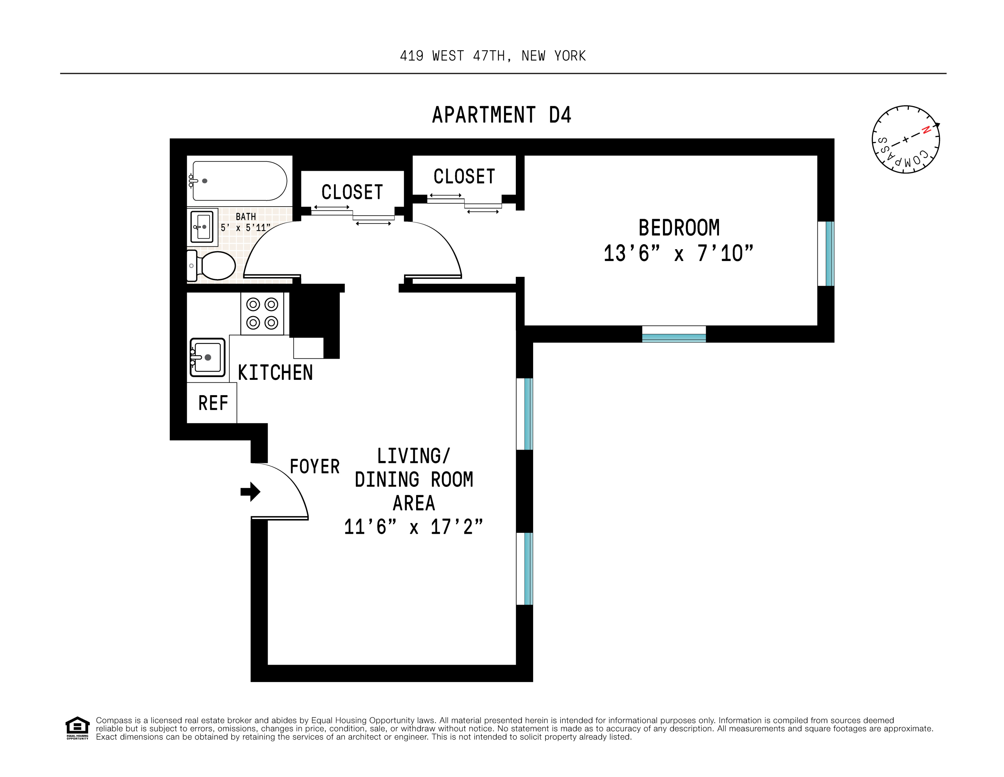 419 West 47th Street, Unit D4 Manhattan, NY 10036 - Photo 5 of 5