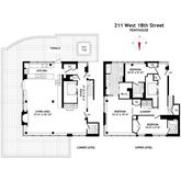 $3,400,000 | 211 West 18th Street, Unit PH | Chelsea