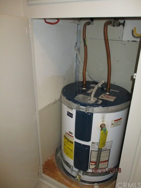 2015 Bataan Road, Unit 105 Redondo Beach, CA 90278 - Photo 15 of 15 Electric water heater located inside hallway closet.
