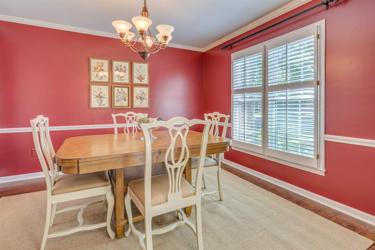 370 Avon Road Memphis, TN 38117 - Photo 10 of 25 Light Filled Dining Room with Plantation Shutters.