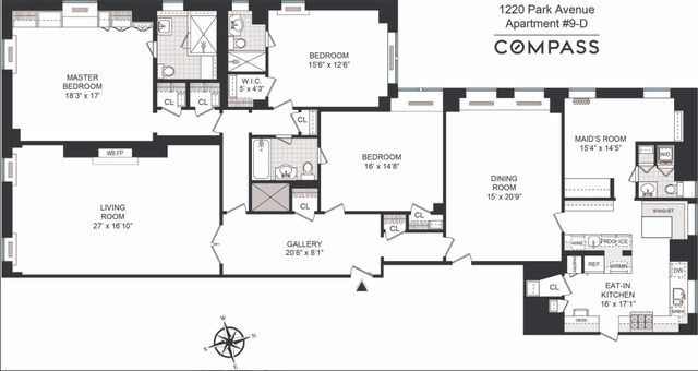 $4,550,000 | 1220 Park Avenue, Unit 9D | Upper East Side