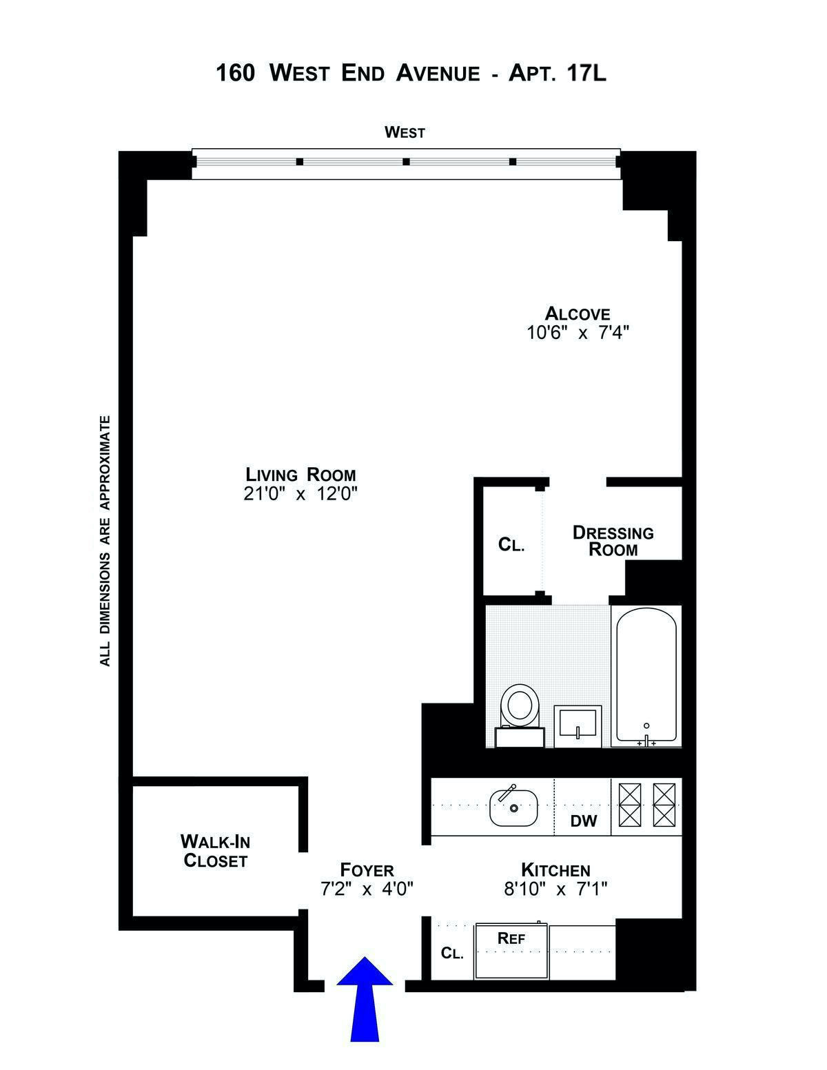 160 West End Avenue, Unit 17L Manhattan, NY 10023 - Photo 6 of 6