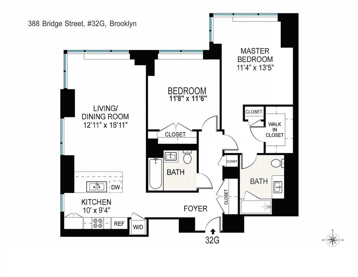 388 Bridge Street, Unit 32G Brooklyn, NY 11201 - Photo 7 of 7