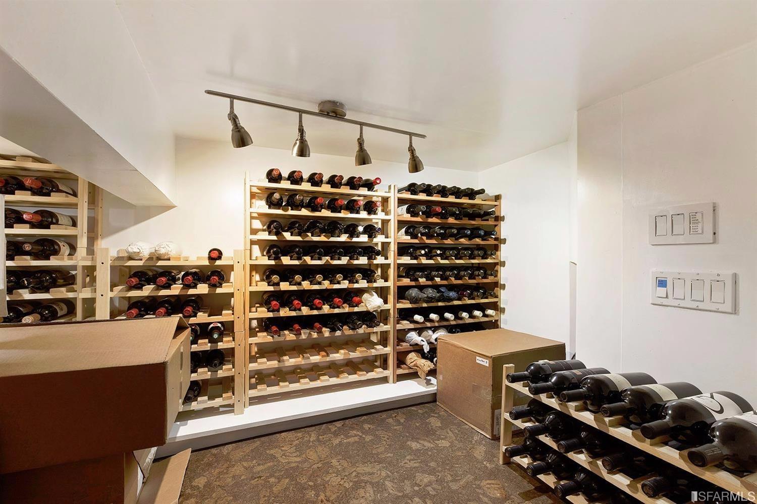 2440 Scott Street San Francisco, CA 94115 - Photo 47 of 66 Wine storage room with cork flooring.