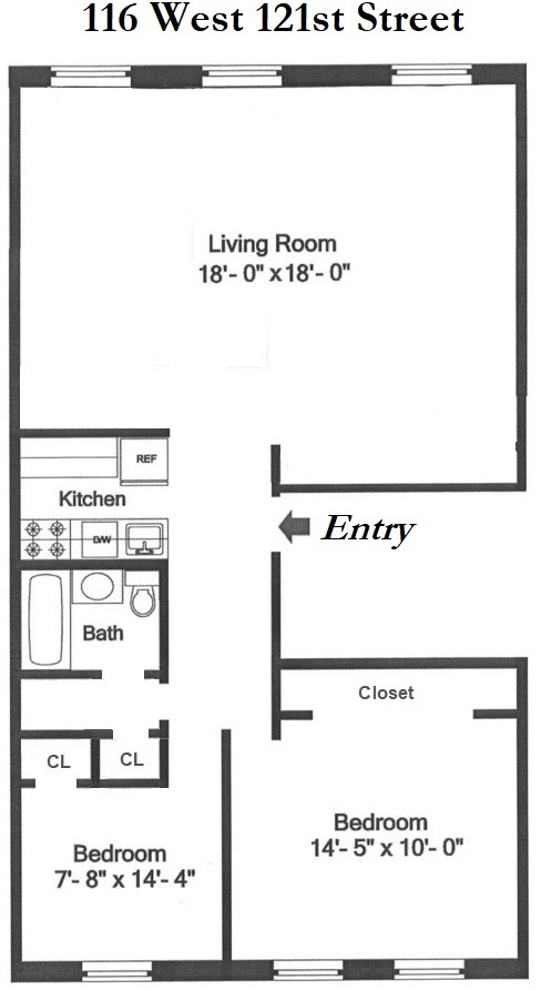 116 West 121st Street, Unit PARLOR Manhattan, NY 10027 - Photo 9 of 9