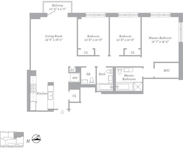 $1,695,000 | 2280 Frederick Douglass Boulevard, Unit ST 9B | Harlem