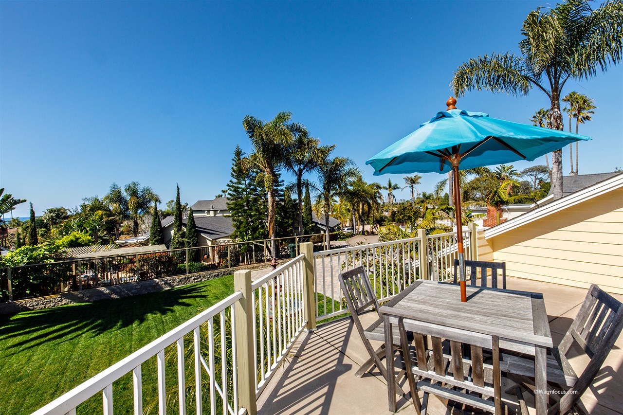 449 Ocean View Avenue Encinitas, CA 92024 - Photo 12 of 23 Private second story patio off master suite
