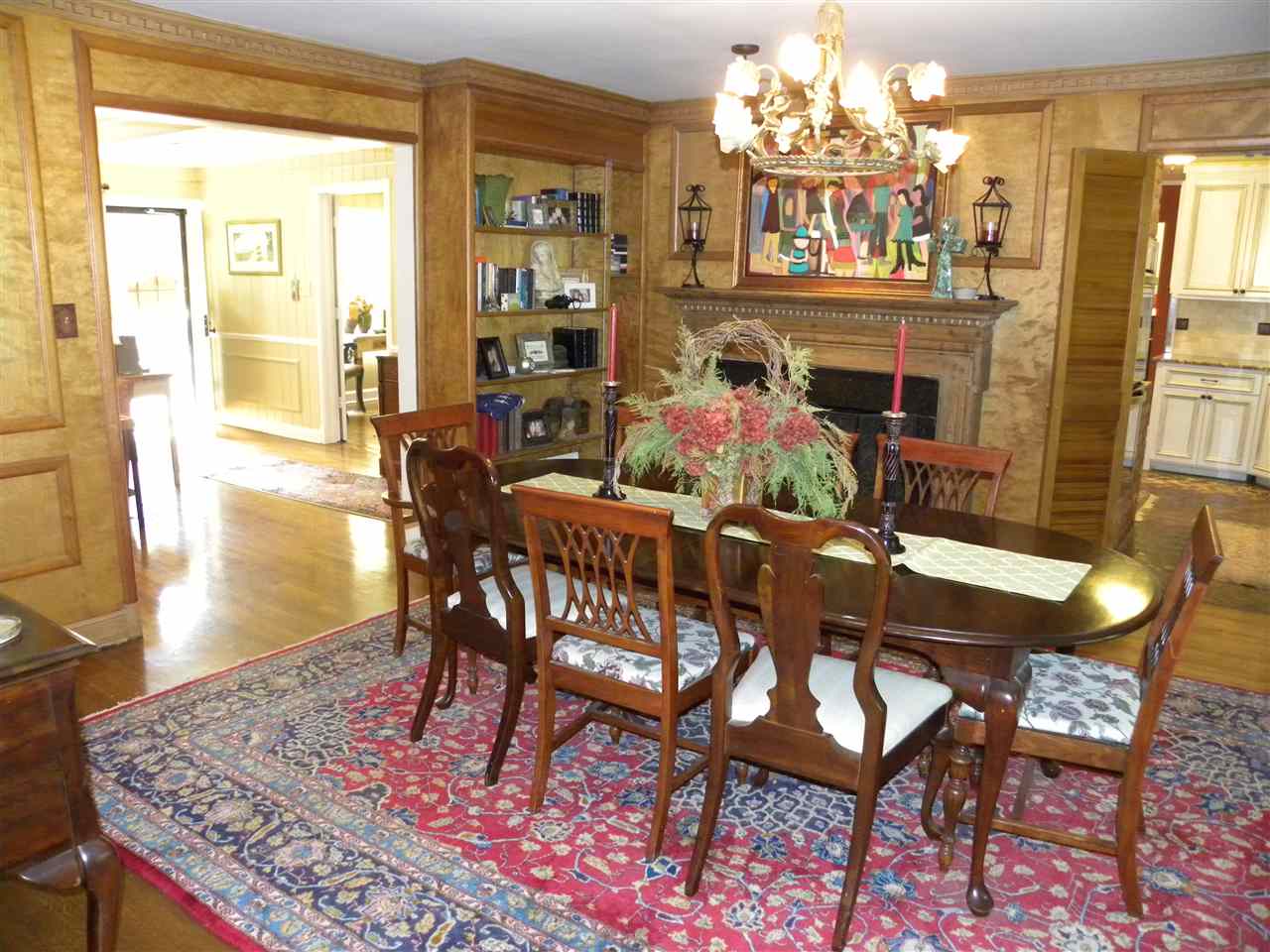 5403 Rich Road Memphis, TN 38120 - Photo 5 of 25 Look how lovely this dining room is with fireplace and wood paneling. Make this the study or formal living room if you like and turn the breakfast room into the formal dining room. The possibilities are endless.