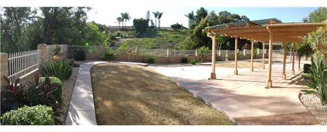 13986 Carriage Road Poway, CA 92064 - Photo 22 of 25 Expansive rear yard with canyon behind and to north of property