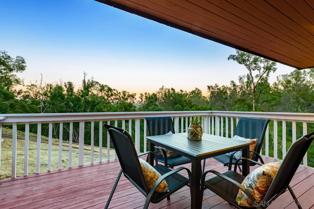 5404 Las Palomas Rancho Santa Fe, CA 92067 - Photo 19 of 25 Just one of several view decks, that you can take in your private estate and enjoy the great outdoors.