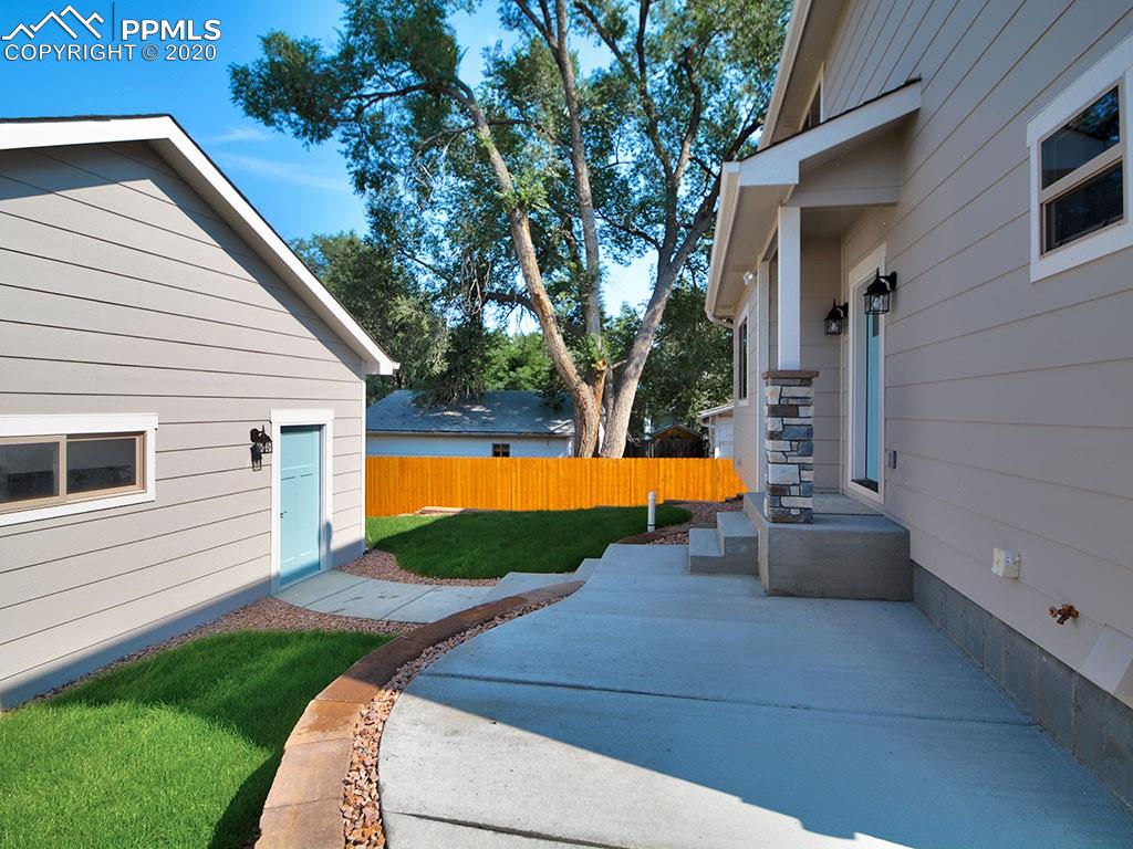 208 Custer Avenue Colorado Springs, CO 80903 - Photo 34 of 36 Backyard grilling patio! ALL landscaping is complete!