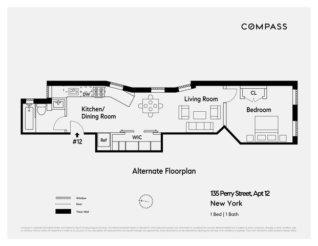 $759,000 | 135 Perry Street, Unit 12 | West Village