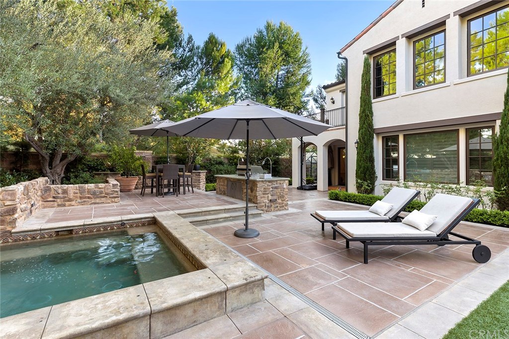 20 Highpoint Irvine, CA 92603 - Photo 2 of 65 Backyard featuring oversized Spool, large seating areas and built in commercial grade grill