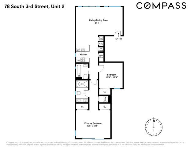 $1,565,000 | 78 South 3rd Street, Unit 2 | Williamsburg