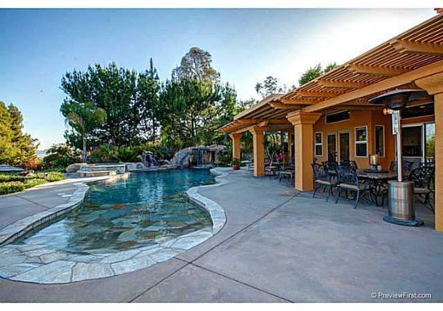 3741 Hidden Ridge Road Jamul, CA 91935 - Photo 2 of 25 Large Patio, Beach Entry Pool with Quartize Stone. Great for entertaining!