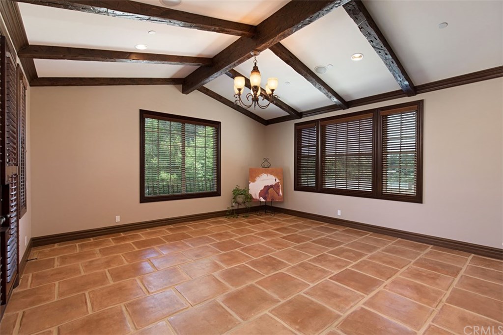 1640 Hillside Avenue Norco, CA 92860 - Photo 23 of 75 Second master suite with French doors to front courtyard and fountain