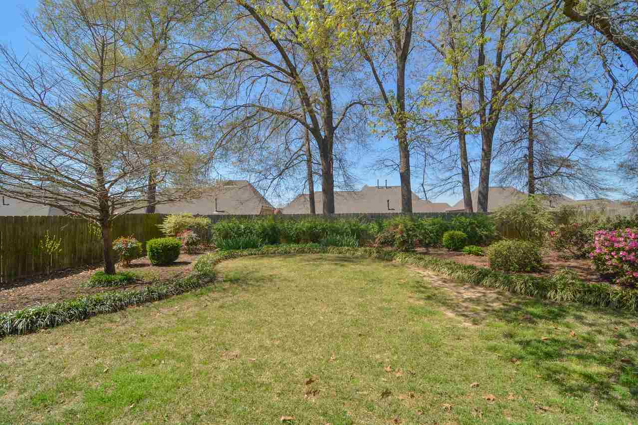 1307 River Ridge Drive Collierville, TN 38017 - Photo 17 of 20 Another view of backyard shows the splendid landscaping! Irrigation system helps you keep it lush!