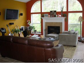 2041 River's Own Road St. Augustine, FL 32092 - Photo 3 of 6 Family room with fireplace