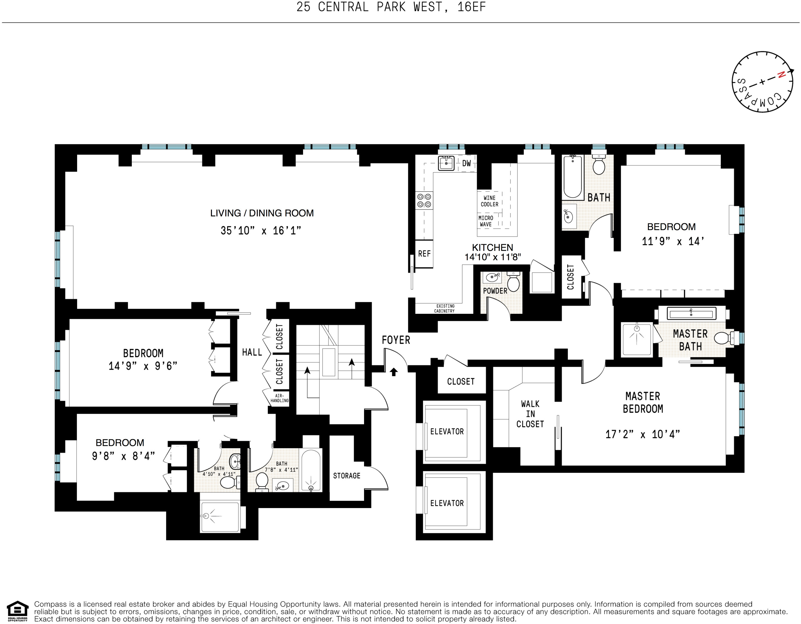 25 Central Park West, Unit 16E Manhattan, NY 10023 - Photo 9 of 9 Gallery Image 9