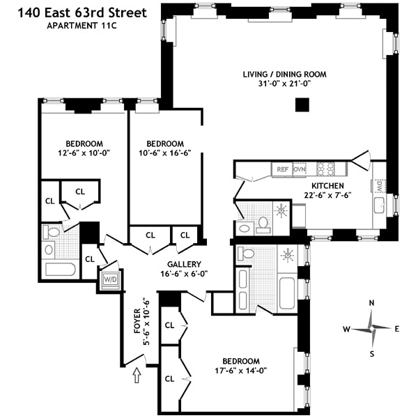 140 East 63rd St Unit 11C  