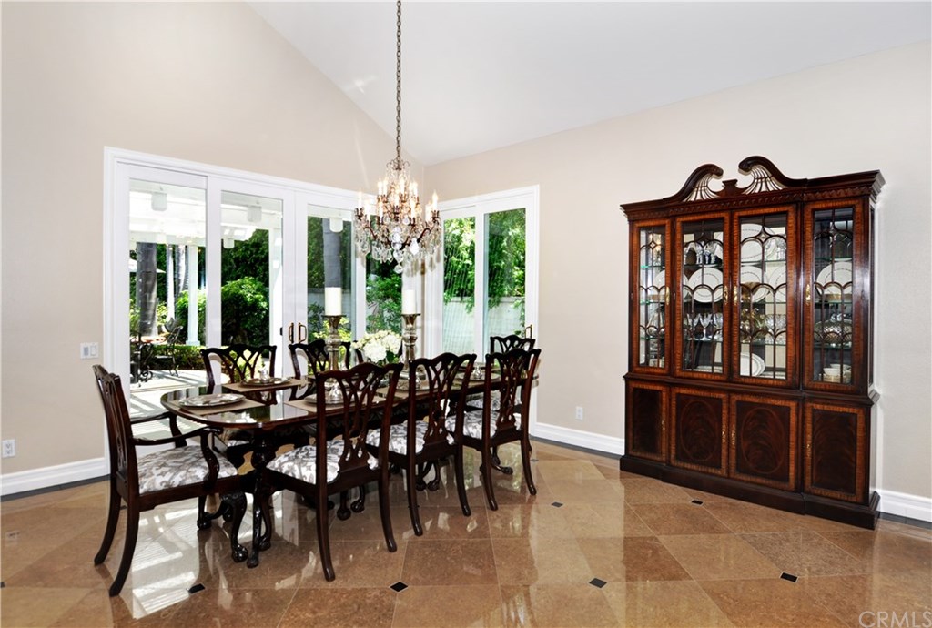 7 Estates Drive Villa Park, CA 92861 - Photo 5 of 46 Generous formal dining room has two sets of French doors that open to the luxurious back yard.