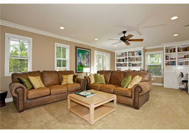 5255 Greenwillow Lane San Diego, CA 92130 - Photo 21 of 25 Huge Bonus Room upstairs with TV Room area Plus Game Table Area behind the sofas