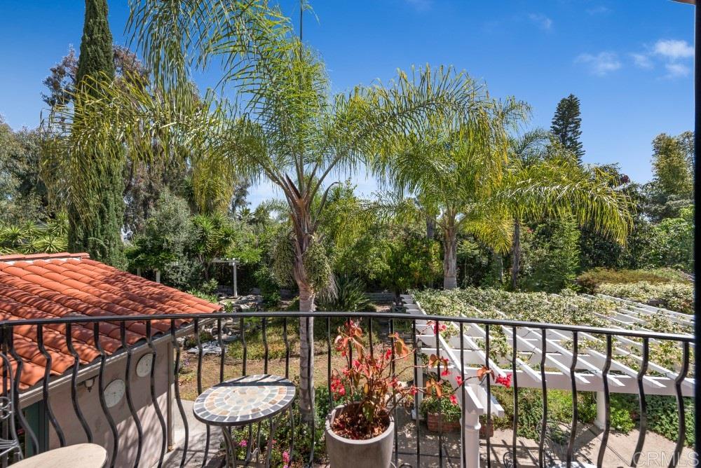 3112 Guajome Lake Road Oceanside, CA 92057 - Photo 18 of 24 Garden view from upstairs bedroom balcony.