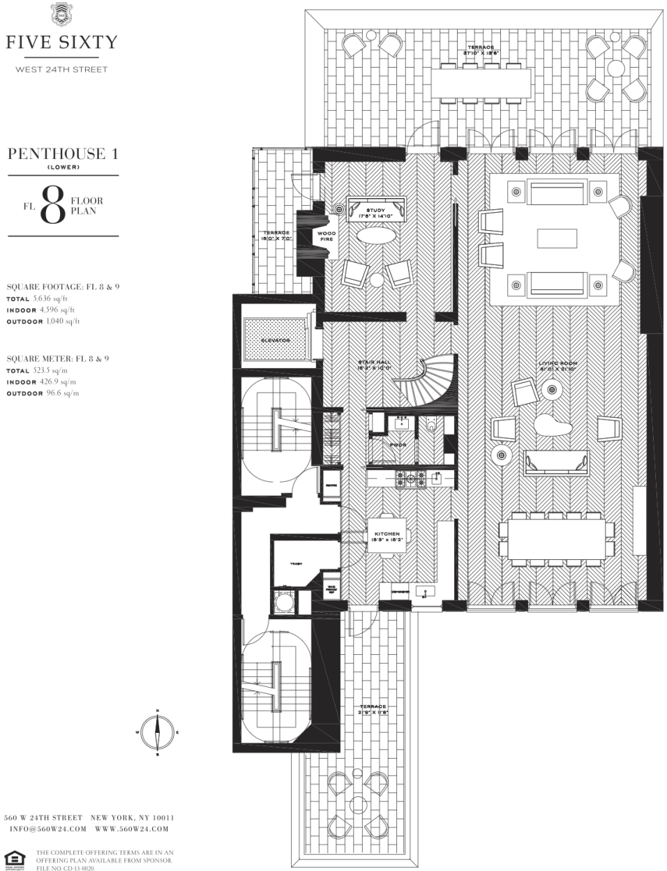 560 West 24th Street, Unit PH1 Manhattan, NY 10011 - Photo 19 of 20 Gallery Image 19