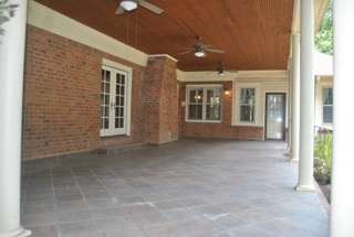 3470 Shea Road Collierville, TN 38017 - Photo 7 of 25 Large covered porch with 3 fans and slate tile.