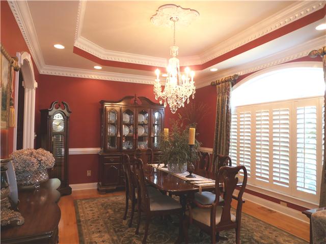 3401 Hawks Ridge Road Columbia, TN 38401 - Photo 9 of 27 Formal Dining Room with Crystal Chandelier,and Trey ceiling