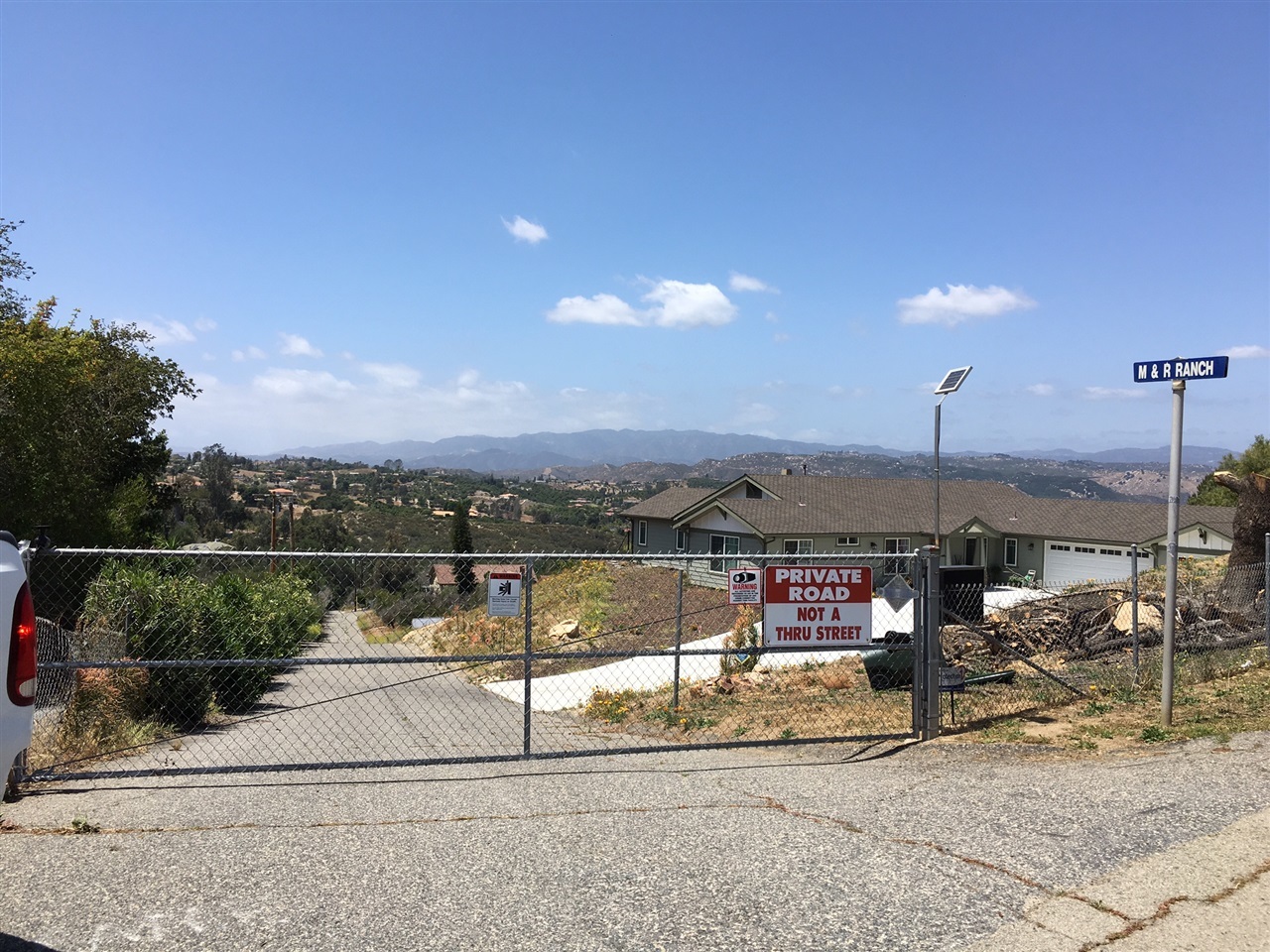 2202 M And R Ranch Road Fallbrook, CA 92028 - Photo 10 of 25 GATE at entrance of M R Ranch ROAD - 2 existing homes and 2 lots on the ROAD.