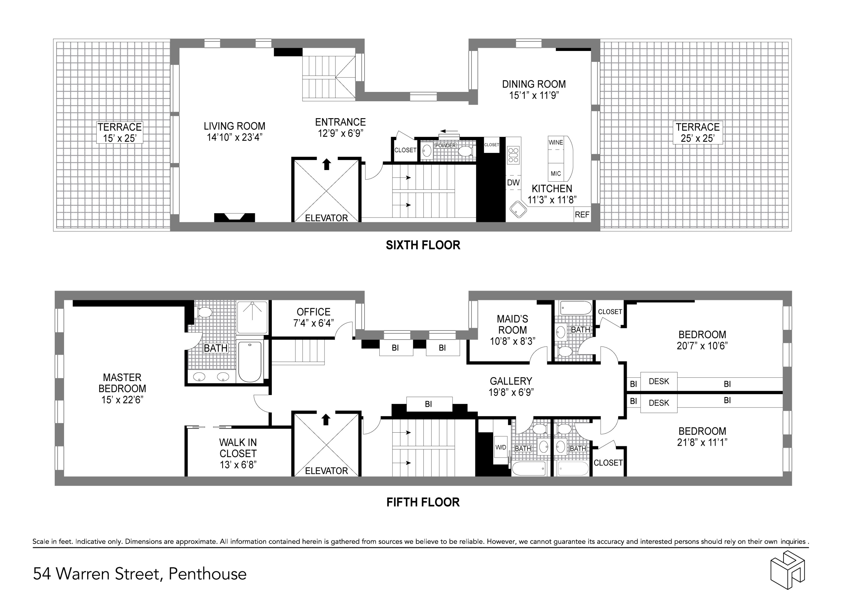 54 Warren Street, Unit PH Manhattan, NY 10007 - Photo 12 of 12