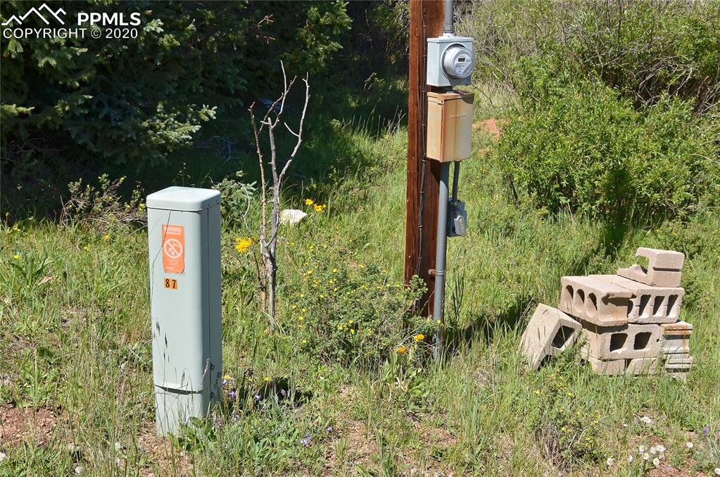 87 Apache Trail Divide, CO 80814 - Photo 5 of 20 Electric and phone line for 87 Apache Trail at the end of the cul-de-sac.