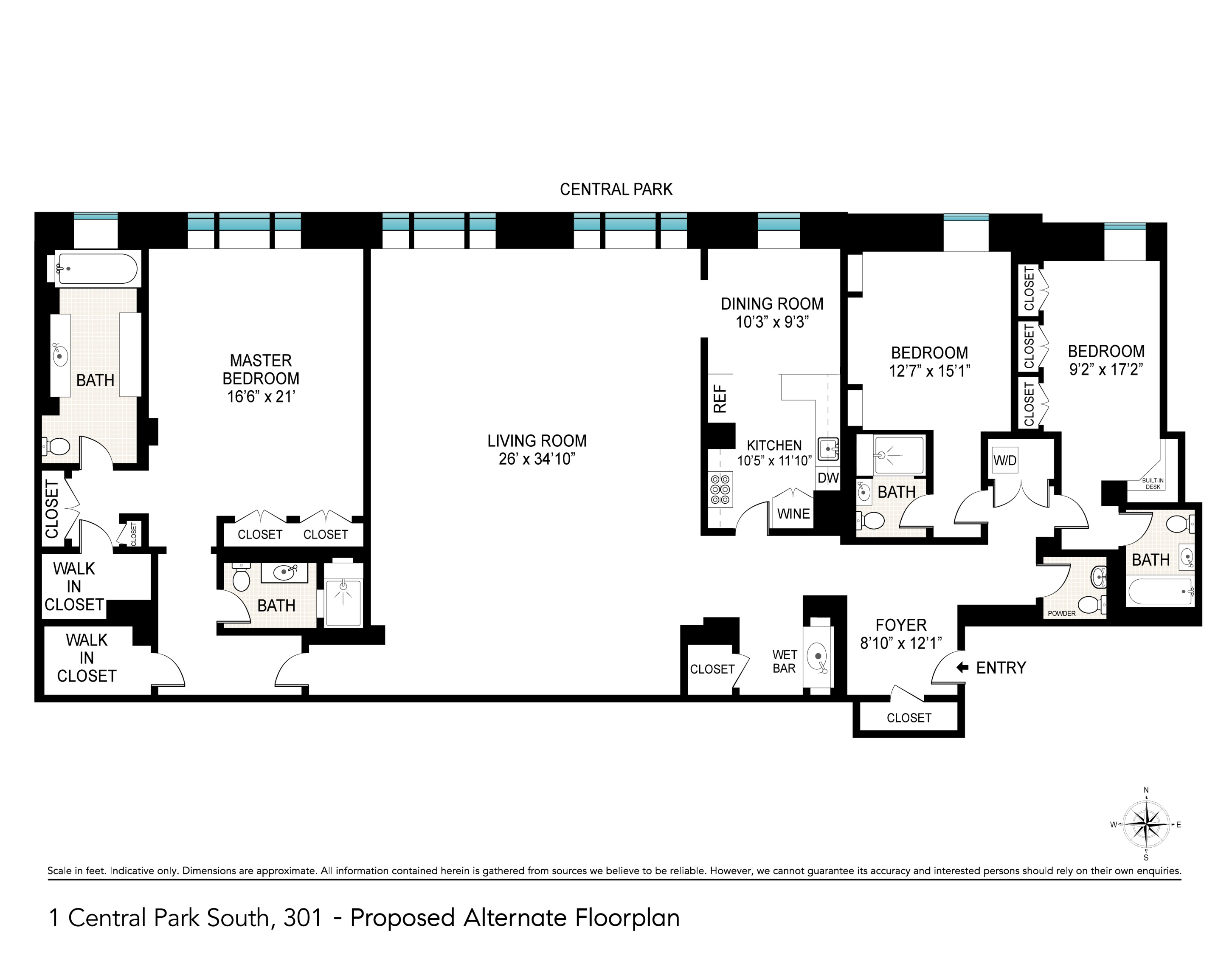 1 Central Park South, Unit 301 Manhattan, NY 10019 - Photo 15 of 15