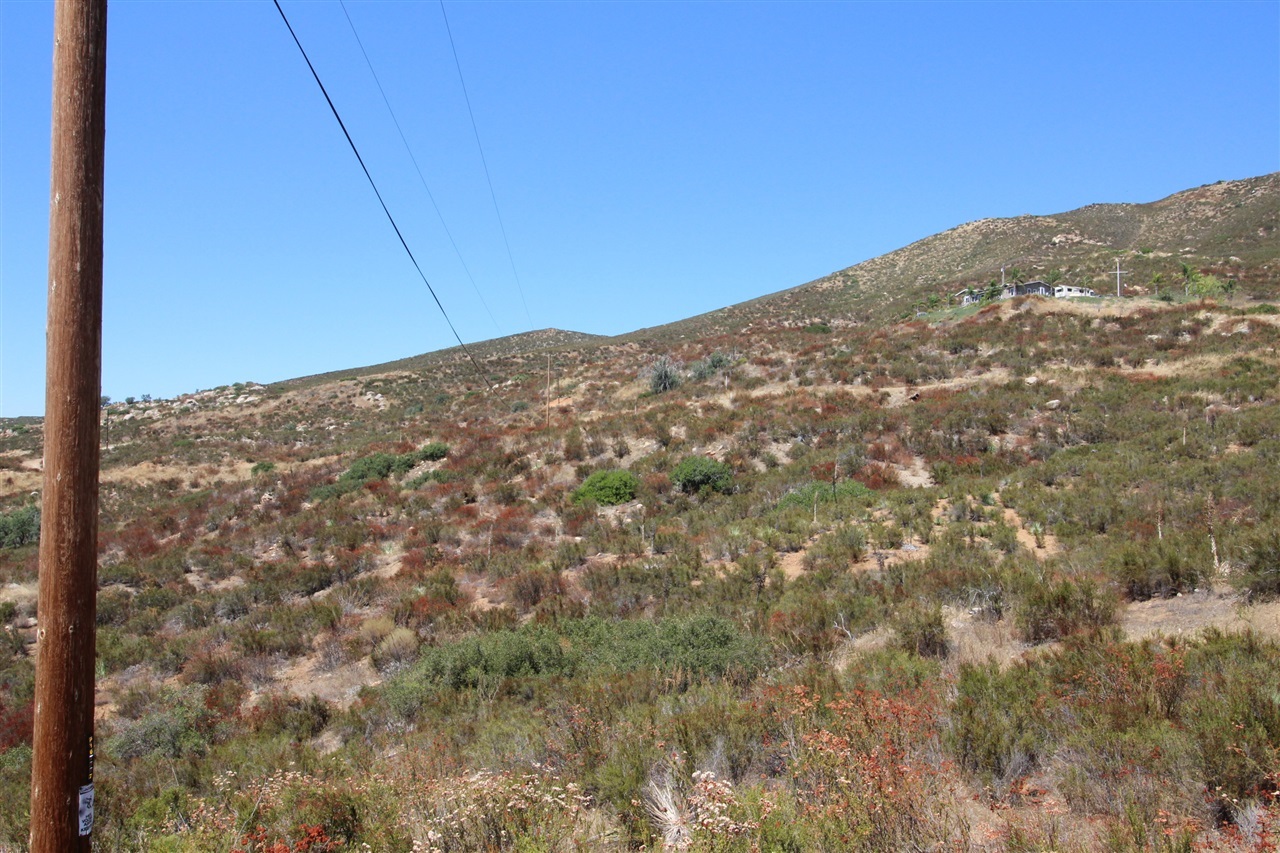9458 Red Oak Road Alpine, CA 91901 - Photo 25 of 25 The lot goes way up this hill over Viejas Grade Rd. Look for the white property line poles which mark the east side property line