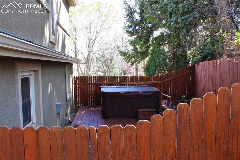 210 Crystal Park Road Manitou Springs, CO 80829 - Photo 29 of 34 Private Outdoor Hot Tub Area (Access from Back Yard)