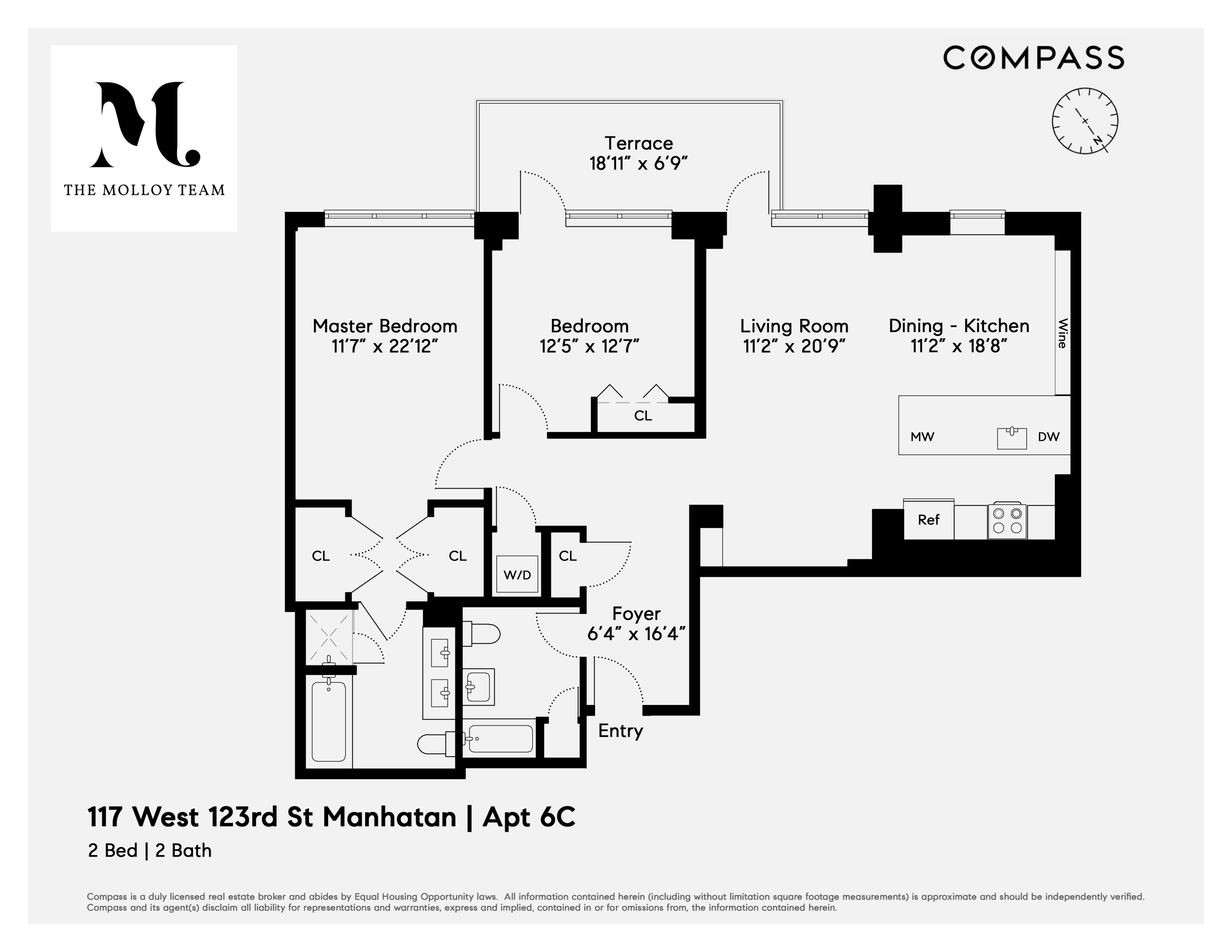 117 West 123rd Street, Unit 6C Manhattan, NY 10027 - Photo 11 of 11