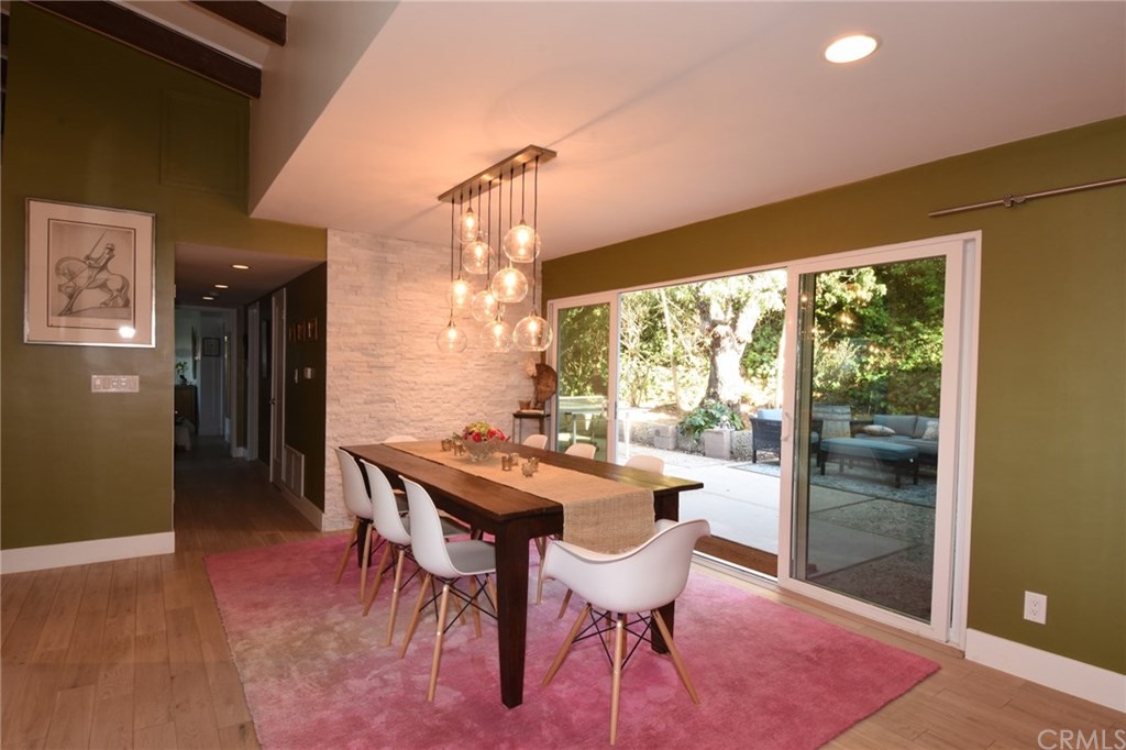 12 Harbor Sight Drive Rolling Hills Estates, CA 90274 - Photo 18 of 56 Gorgeous formal dining room with stunning lighting, and sliding door to huge side patio for entertaining!