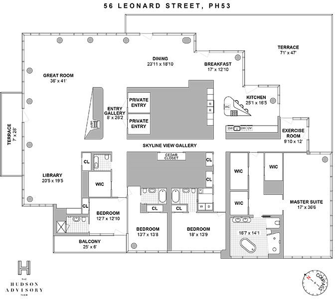 56 Leonard Street, Unit PH53 Manhattan, NY 10013 - Photo 35 of 35