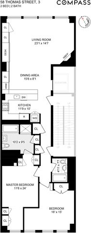 $2,400,000 | 58 Thomas Street, Unit 3 | TriBeCa