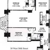 $1,712,500 | 58 West 58th Street, Unit 19C | Midtown Central