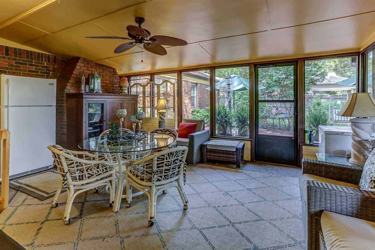 6342 Quince Road Memphis, TN 38119 - Photo 19 of 24 This All Seasons Room Is Perfect For Entertaining! Several Sets Of Furniture Fit Nicely In Here, You Can Cook In The Kitchen And Serve Out Here And Enjoy The Beautiful Backyard!