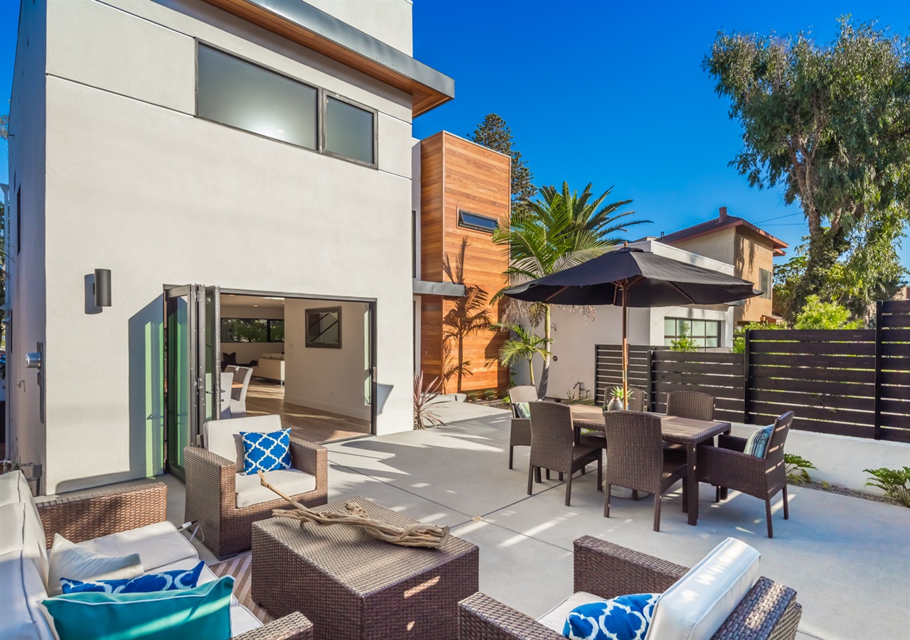 244 Pacific Avenue Solana Beach, CA 92075 - Photo 3 of 20 Huge entertaining patio with total privacy and direct access from the house