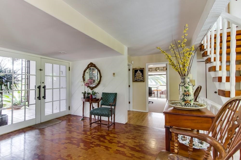 562 Rimini Road Del Mar, CA 92014 - Photo 25 of 25 Front doors from the original Del Mar Hotel and gorgeous hardwood "end cuts" have been pieced together for a fabulous floor!