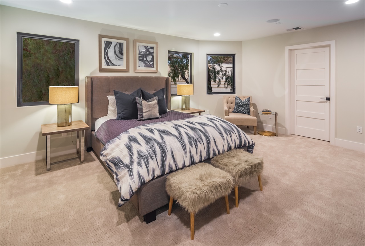 244 Pacific Avenue Solana Beach, CA 92075 - Photo 12 of 20 Pre-wired for TV and speakers installed even in the master bedroom. Large closet and space in the master - light and bright