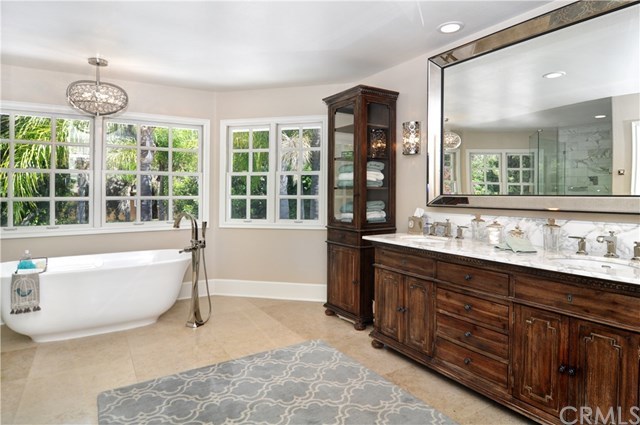 7 Estates Drive Villa Park, CA 92861 - Photo 18 of 46 Extravagant Victoria and Albert tub for the most lavish soak.