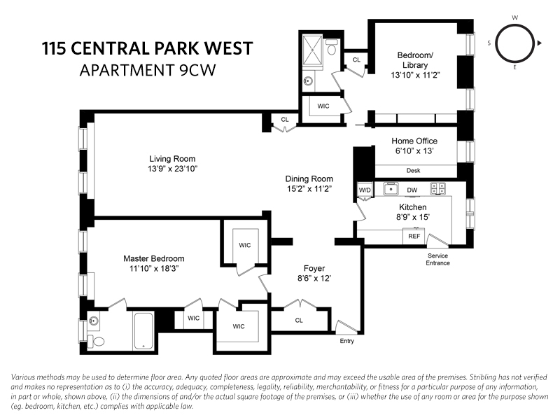 115 Central Park West, Unit 9CW Manhattan, NY 10023 - Photo 9 of 9