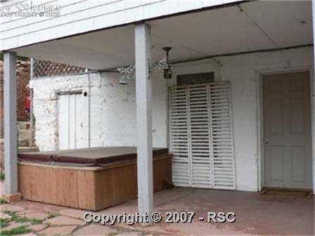 114 Lafayette Road Manitou Springs, CO 80829 - Photo 1 of 11 ENTRANCE TO LOWER UNIT & HOT TUB