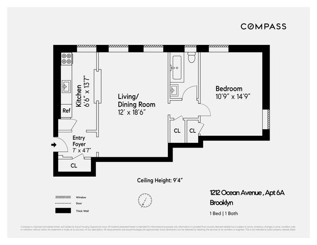 $275,000 | 1212 Ocean Avenue, Unit 6A | Fiske Terrace